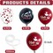 18 Pack Graduation Decorations 2026 Latex Balloons - 12 Inch Maroon and Black Congrats Grad Graduation Confetti Balloons with Ribbons for Class of 2026 Grad Party Decor Supplies